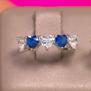 NWT Diamonique x Kathy Levine Happy Hearts Ring Size 8